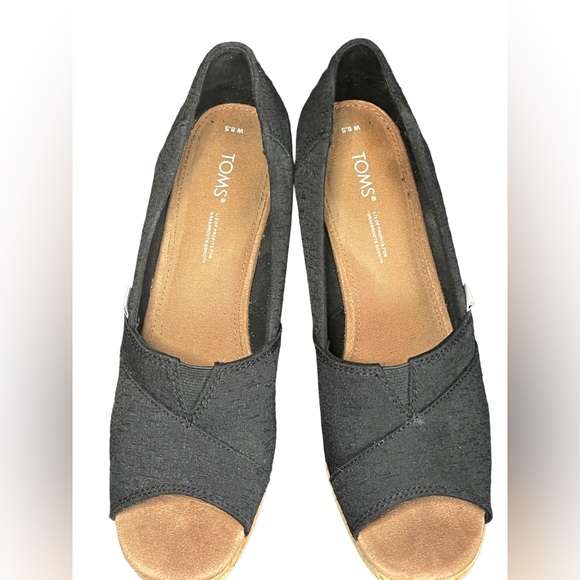 TOMS Women's Classic Espadrille Wedge Sandal | Size 8.5 - Picture 3 of 8